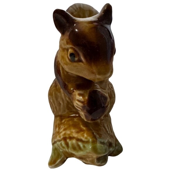 Vintage Squirrel Glazed Ceramic Figurine Collectible Decor Made In Brazil - Picture 8 of 8